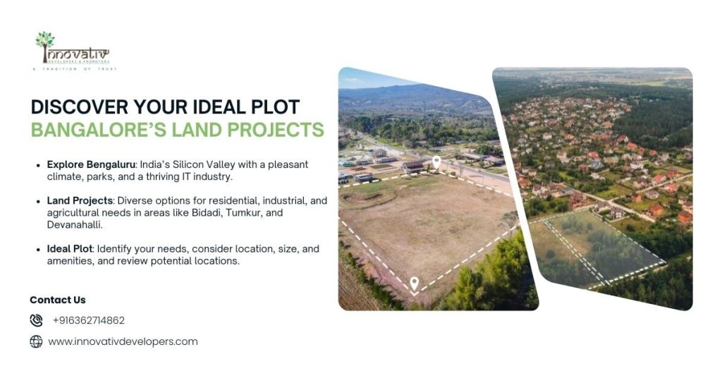 Finding your ideal plot in Bangalore's land projects.