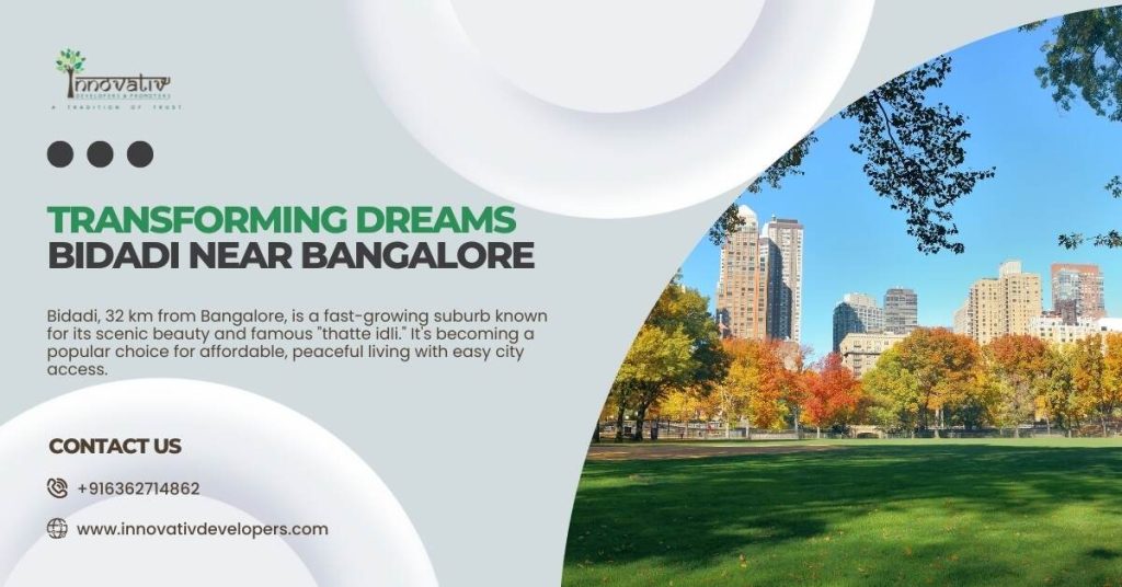 Land transformation in Bidadi near Bangalore.
