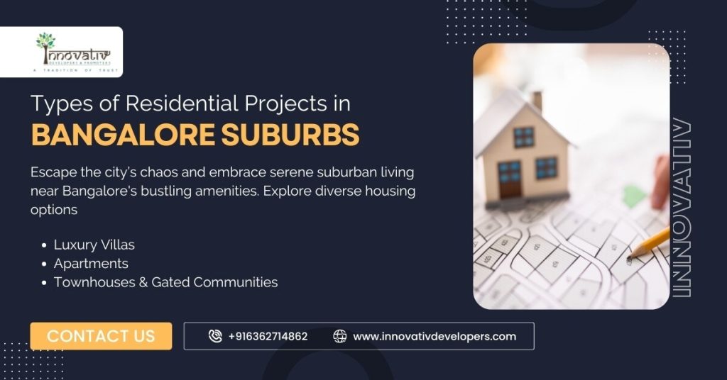 Residential projects in Bangalore suburbs.