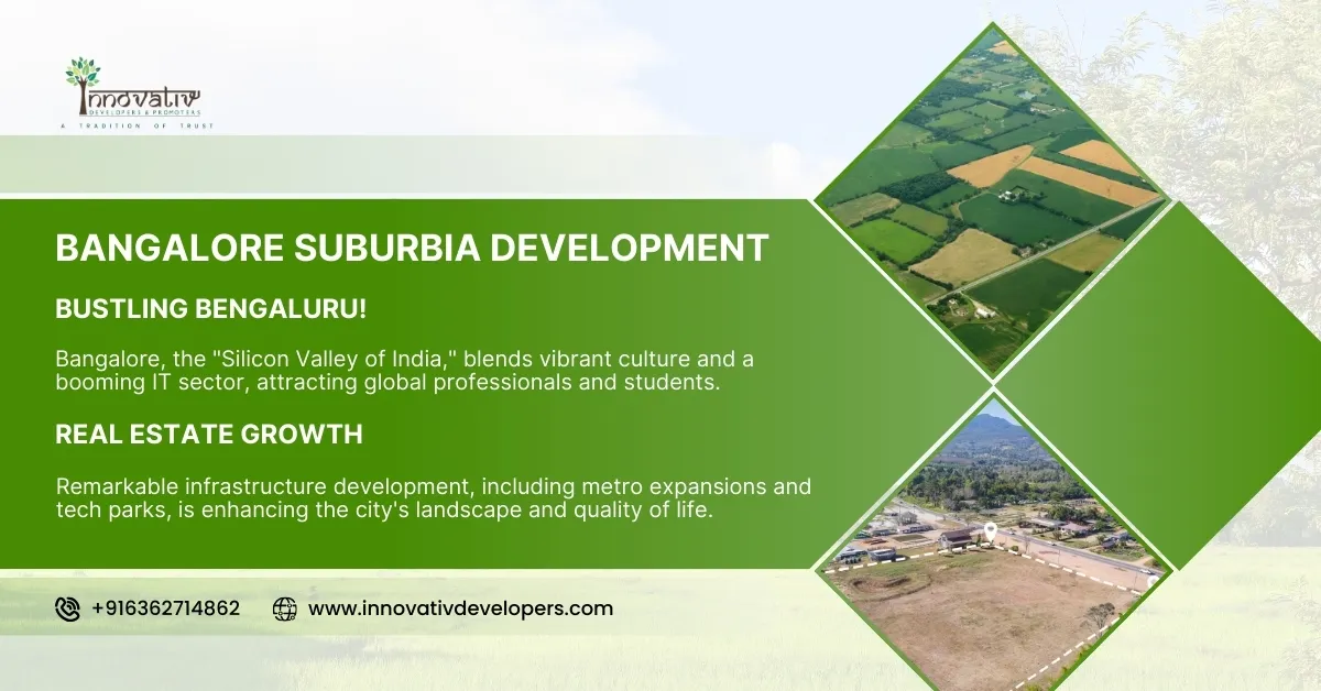 Bangalore happens to be the true blend of traditional charm & modern lifestyle. Let us read about Bangalore suburbia development.