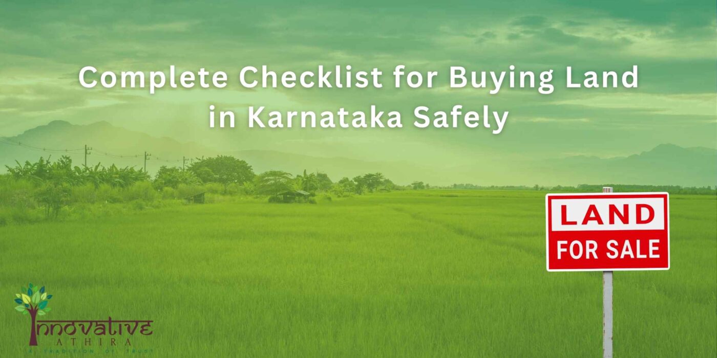 Complete checklist for buying land